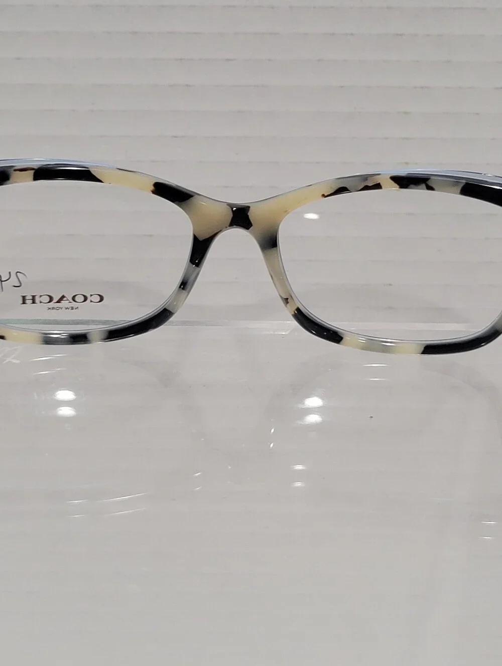 Coach Eyeglasses Frames Model 6163 NWOT Cat Eye Tortoiseshell Blue - Picture 8 of 13